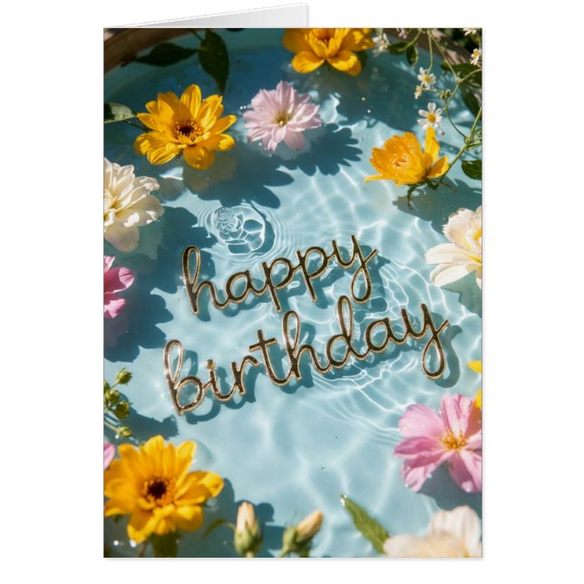 Happy Birthday Hälsningskort (Framsidan)