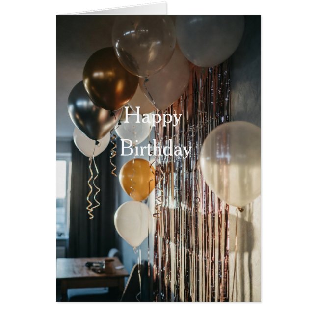 Happy Birthday Hälsningskort (Framsidan)