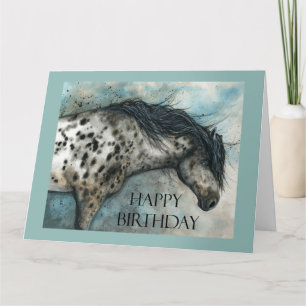 Happy Birthday Horses Appaloosa by Bihrle Kort