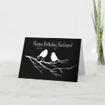 Happy Birthday Husband Special Friend, Two Birds Kort<br><div class="desc">Happy Birthday Husband and Special Friend,  Two Birds chatting to each other.</div>