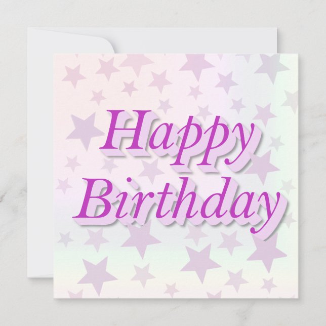 Happy Birthday!! Inbjudningar (Framsida)