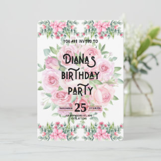 Happy Birthday Invitation Inbjudningar