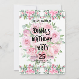 Happy Birthday Invitation Inbjudningar