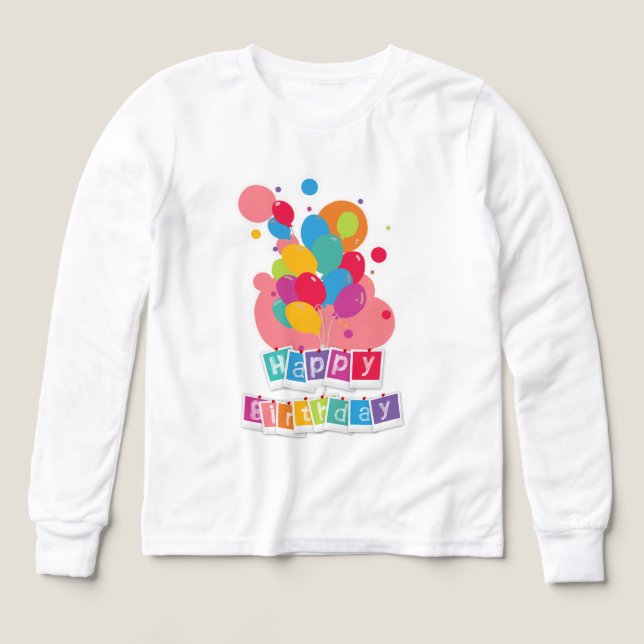 Happy Birthday – Joyful Celebration Design T Shirt (Design framsida)