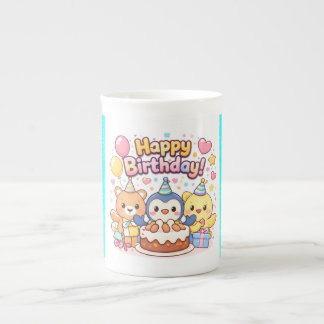 Happy Birthday Kawaii Style for All Ages Benporslin Mugg