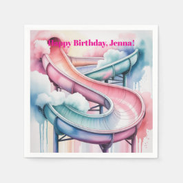 Happy Birthday Kids’ Birthday Waterslide Party Pappersservett