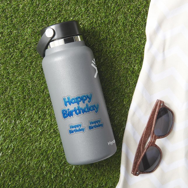 HAPPY BIRTHDAY KLISTERMÄRKEN (HydroFlask Insitu)