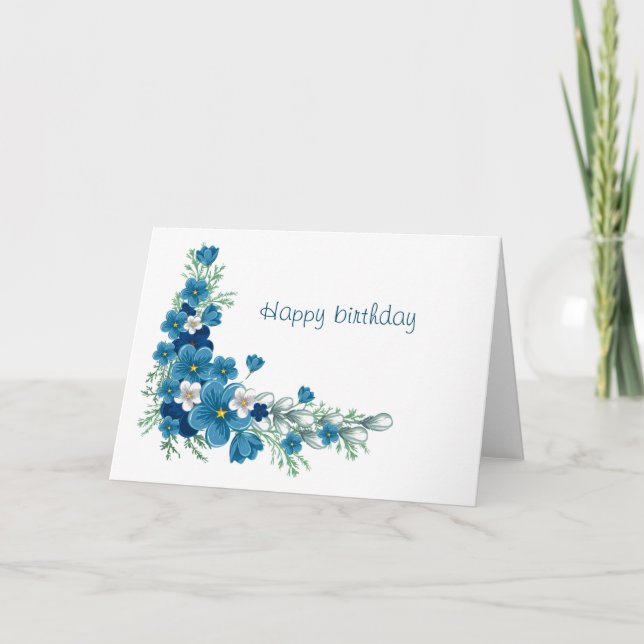 Happy birthday kort (Framsida)