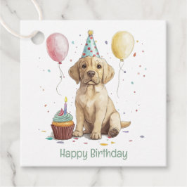 Happy Birthday Labrador Retriever Dogs Gåvor Etiketter