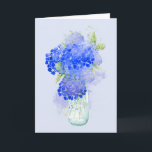 Happy Birthday Mother-in-law Hydrengea Flower Kort<br><div class="desc">Happy Birthday Mother-in-law Hydrengea Flower art   Inside:  You are the glue that holds us all together.
Front of card has no text on it so you can enjoy the bouquet of flowers</div>