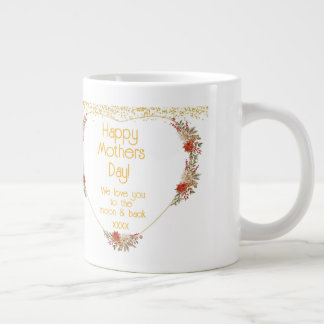 Happy Birthday Mothers Day Gift Family Photo Mug Jumbo Mugg