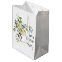 Happy Birthday + Name Floral