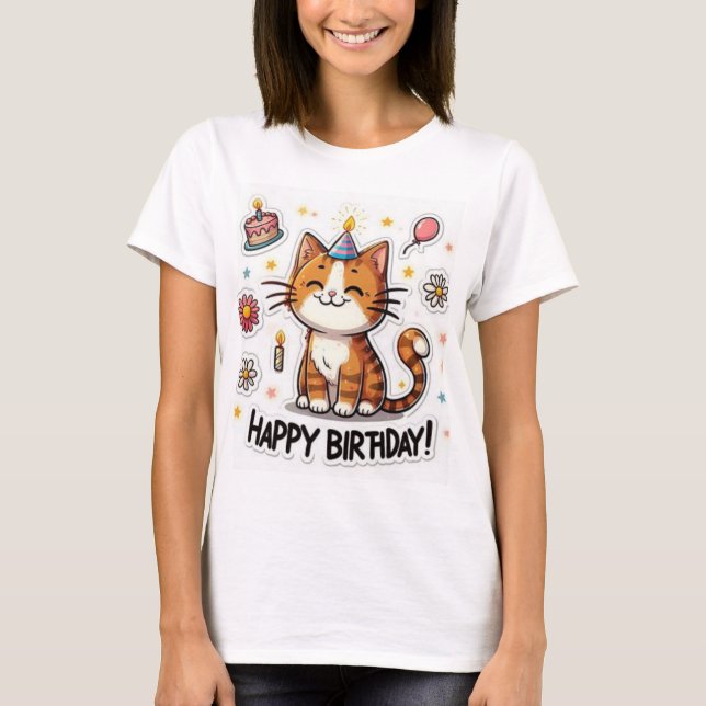 Happy Birthday  New  Collection  Design T-Shirt (Framsida)