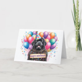 Happy Birthday Newfie Tack Kort