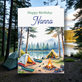 Happy Birthday Nonno | Campsite Poem Kort