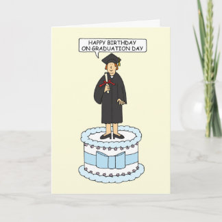 Happy Birthday on Graduation Day for Her Kort