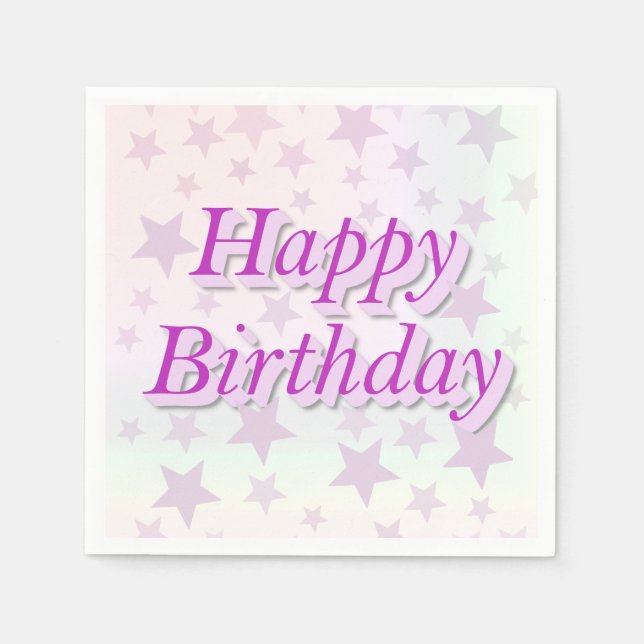 Happy Birthday!! Pappersservett (Framsidan)