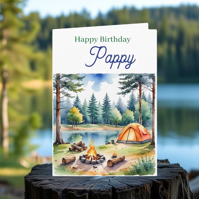 Happy Birthday Pappy | Campsite Poem Kort (Skapare uppladdad)