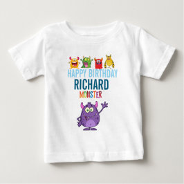 Happy Birthday Pen with FUN Monsters kids T Shirt