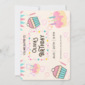 Happy Birthday pnik Invitation Inbjudningar