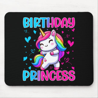 Happy Birthday Princess Unicorn Cute Rainbow Heart Musmatta