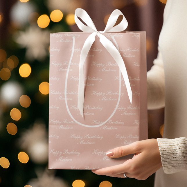 Happy Birthday Script Name Dusty Rose (Skapare uppladdad)