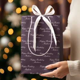 Happy Birthday Script Name Plum