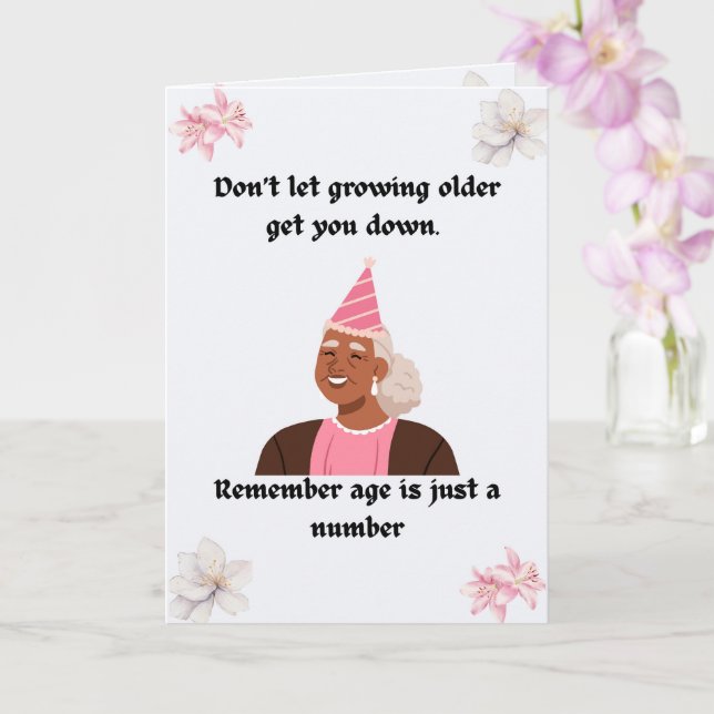 Happy Birthday Senior! Kort (Orkide)