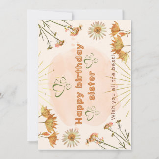 Happy birthday sister greetings inbjudningar