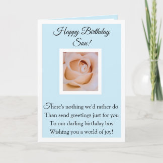 Happy Birthday Son Kort
