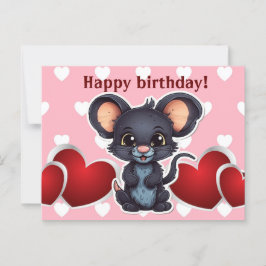 Happy birthday! souris vykort