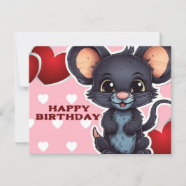 Happy birthday! souris vykort
