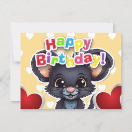Happy birthday! souris vykort