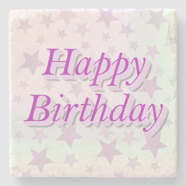 Happy Birthday!! Stenunderlägg (Framsidan)