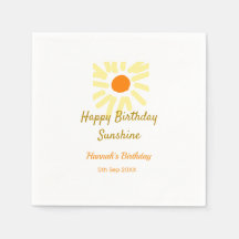 Happy birthday sunshine yellow orange birthday boh