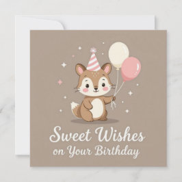 Happy birthday sweet wishes on your birthday kort