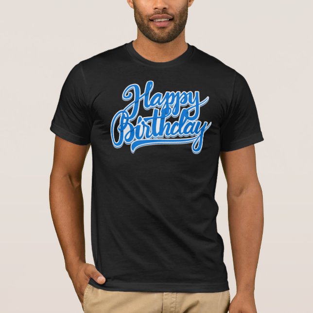 Happy birthday t shirt (Framsida)