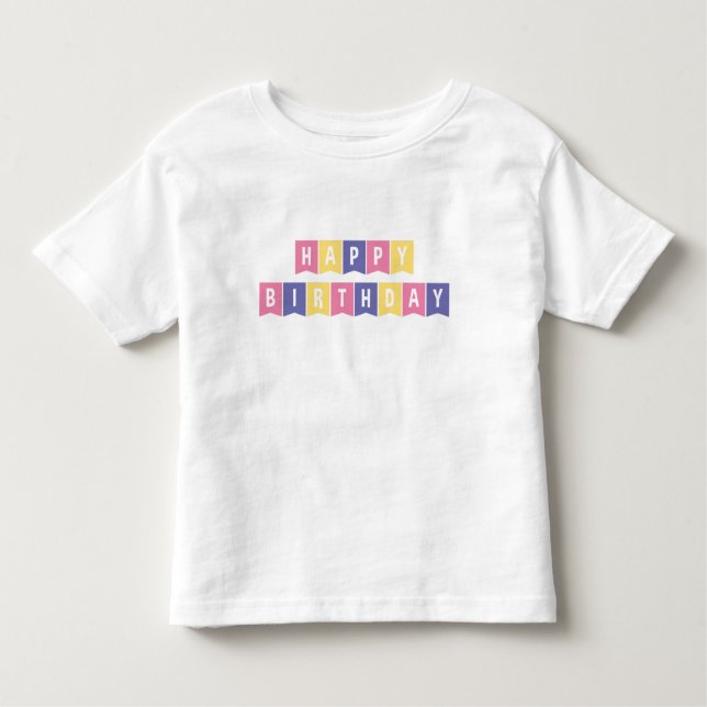 Happy Birthday T-Shirt (Framsida)