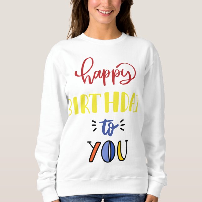 Happy Birthday T Shirt (Framsida)