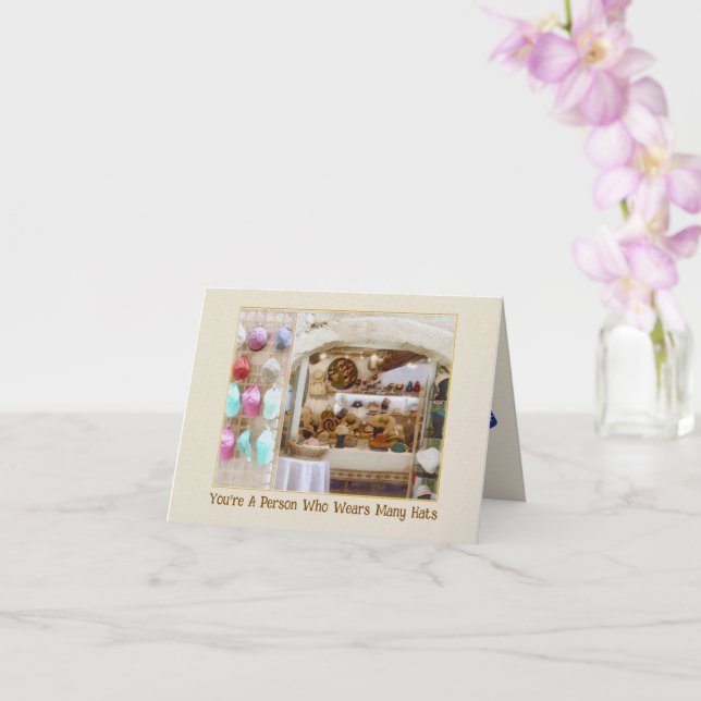 "HAPPY BIRTHDAY TO A PERSON WHO WEARS MANY HATS KORT (Orkide)