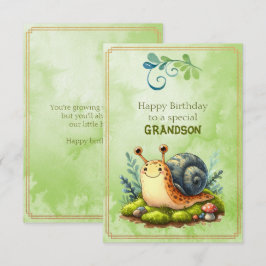 Happy Birthday To a Special Grandson  Kort