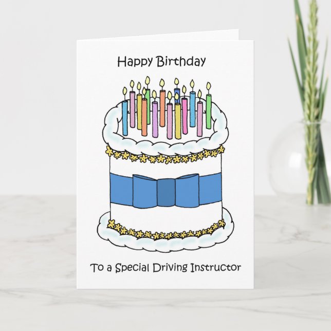 Happy Birthday to Driving Instructor Kort (Framsida)