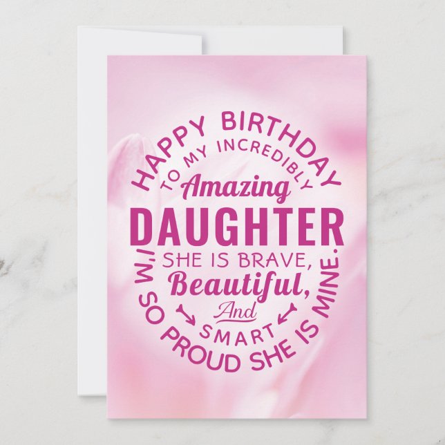 Happy BIrthday to my Incredibly Amazing Daughter Kort (Framsida)