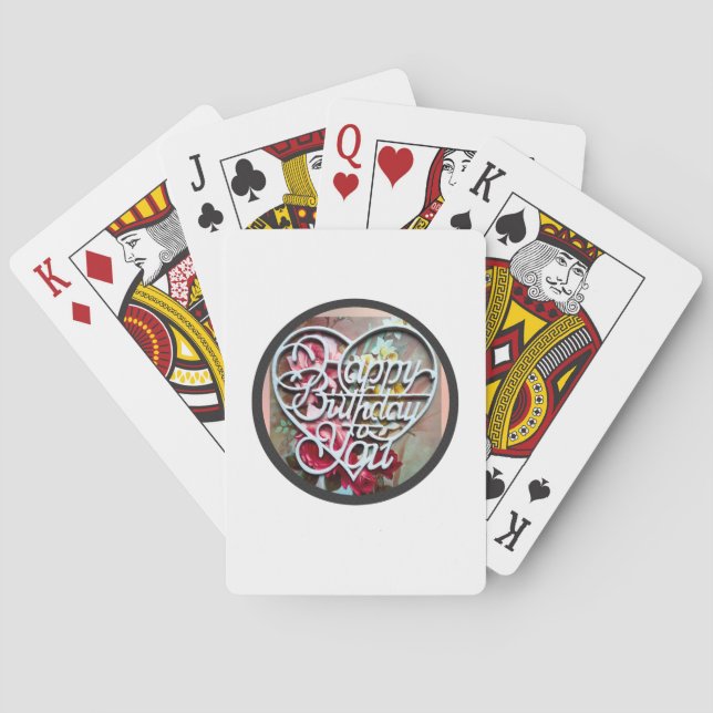 Happy Birthday to You Classic Playing Cards Casinokort (Baksidan)