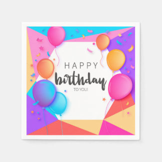 Happy Birthday To You Pappersservett
