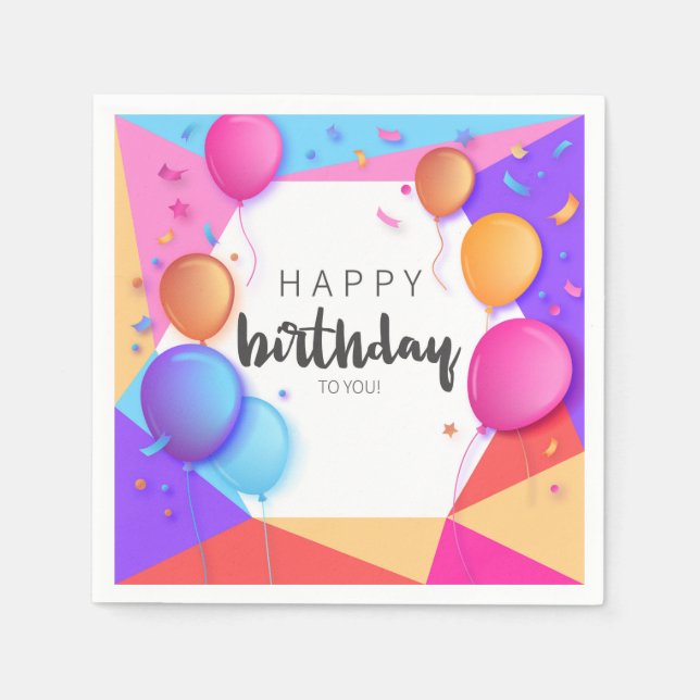 Happy Birthday To You Pappersservett (Framsidan)