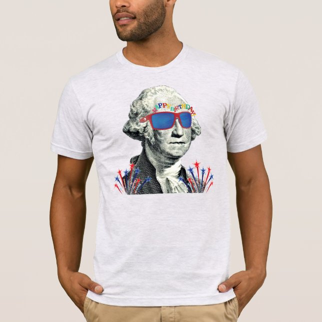 Happy Birthday USA - 4 juli T-shirt (Framsida)