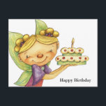 Happy Birthday Vykort<br><div class="desc">This card was created by a fairy!</div>