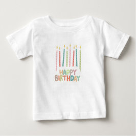 Happy Birthday with Candles T-Shirt