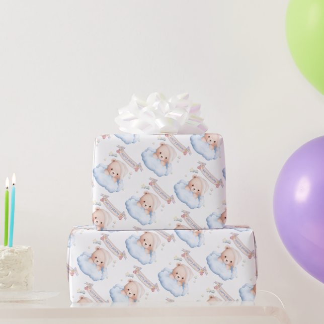 Happy Birthday Wrapping Paper Presentpapper (Festgåvor)